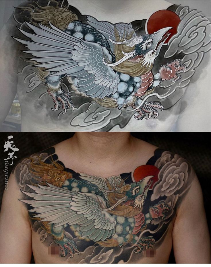 ý tưởng tattoo độc đáo full ngực