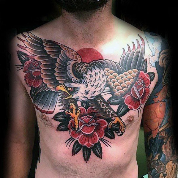 ý tưởng tattoo full ngực đẹp mắt