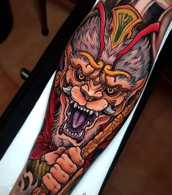 tattoo ngộ không trên tay cực đẹp