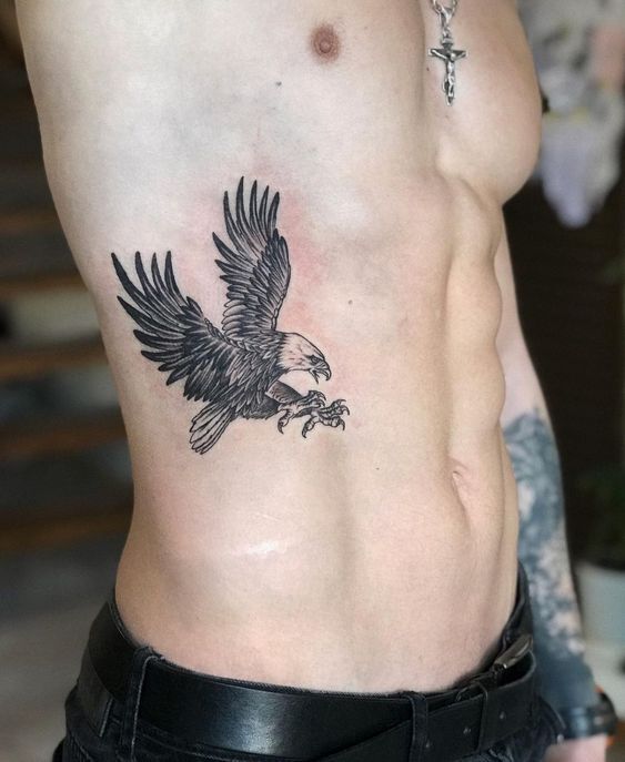 tattoo độc thân mẫu đại bàng cực chất