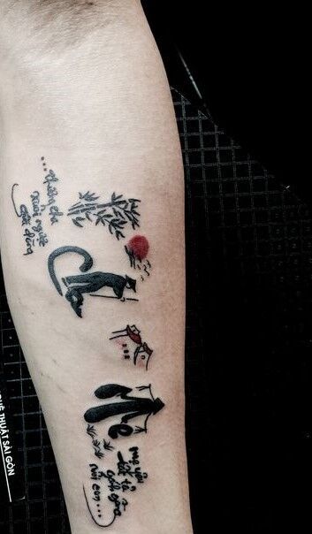 mẫu tattoo câu ca dao về cha mẹ