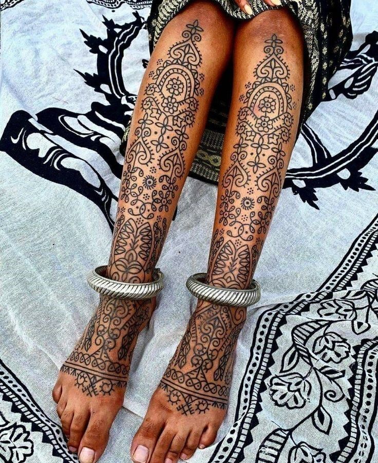 xăm hình phong cách theo kiểu vẽ henna