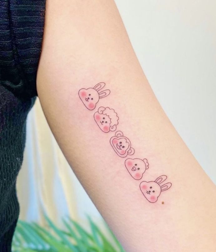 ấn tượng với mẫu tattoo con giáp dễ thương