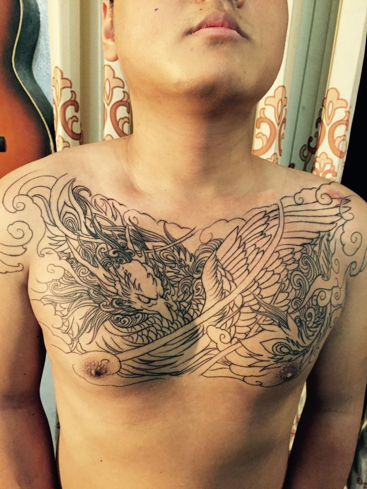 mẫu tattoo bít ngực cực đẹp