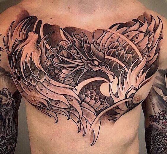 mẫu tattoo cho khách nam cực nghệ thuật