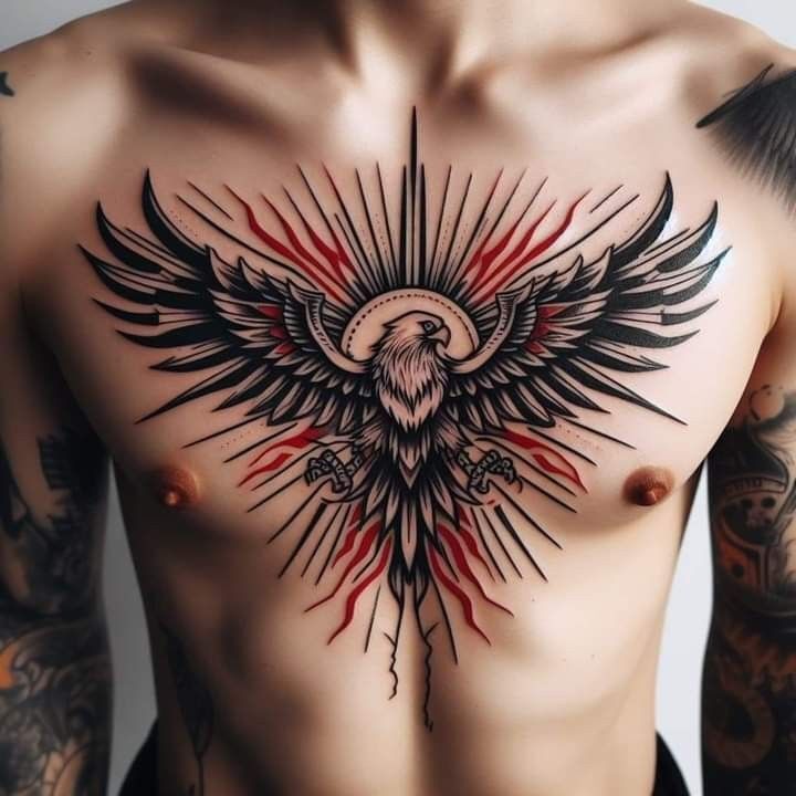 mẫu tattoo đại bàng siêu nghệ thuật