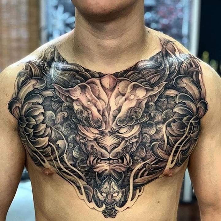 mẫu tattoo kín ngực ý nghĩa