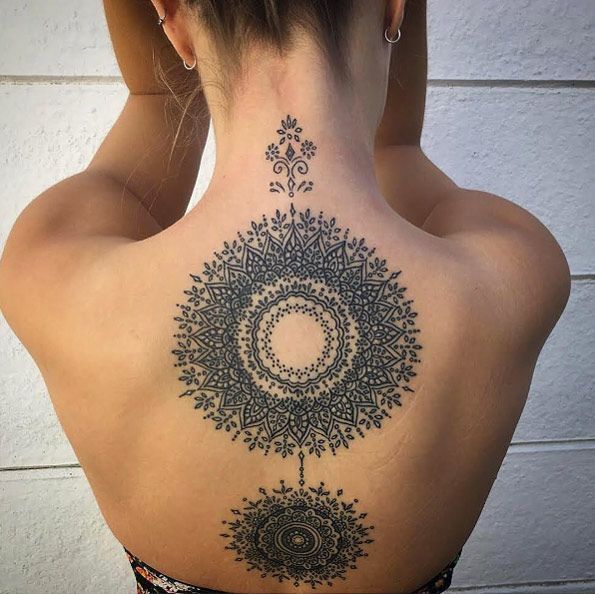 tattoo vô cùng hấp dẫn ở sau gáy