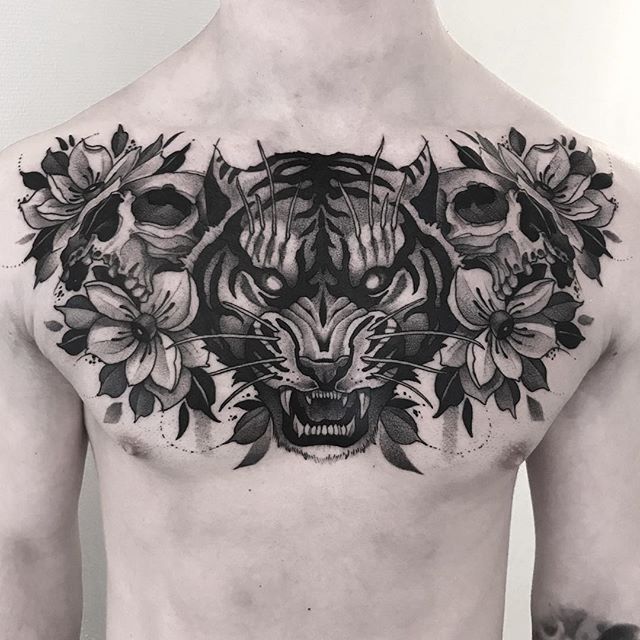 ý tưởng tattoo bít ngực thể hiện cá tính