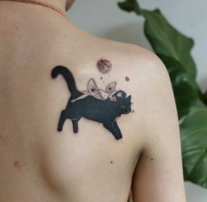 ý tưởng tattoo cho người thích mèo