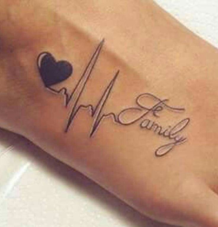 hình tattoo sáng tạo về mẫu chữ family