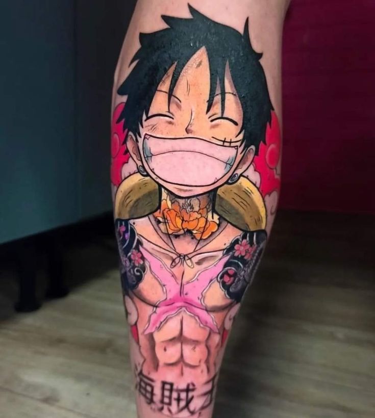 hình xăm luffy cực ngộ nghĩnh