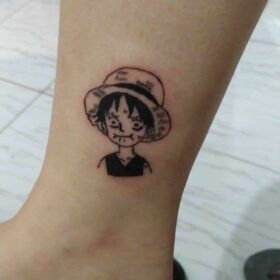 hình xăm nhân vật luffy size cực đẹp