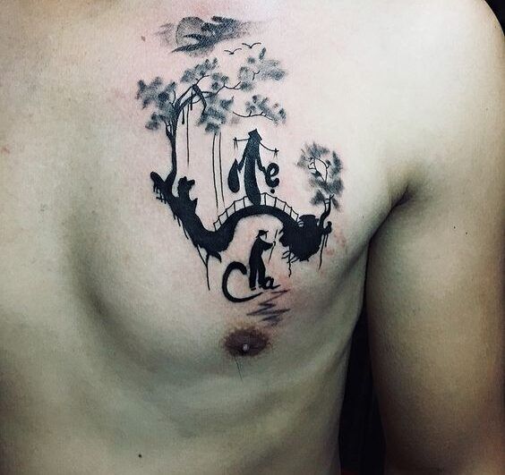 mẫu tattoo gợi nhớ về cha mẹ cực nghệ thuật