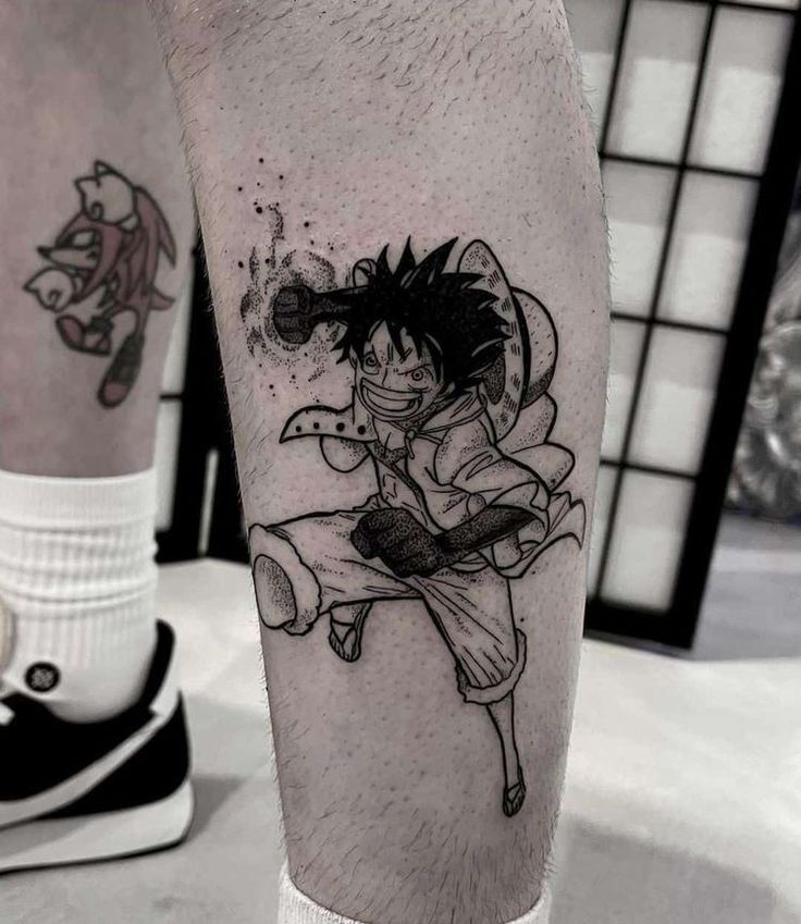 tattoo luffy hóm hỉnh