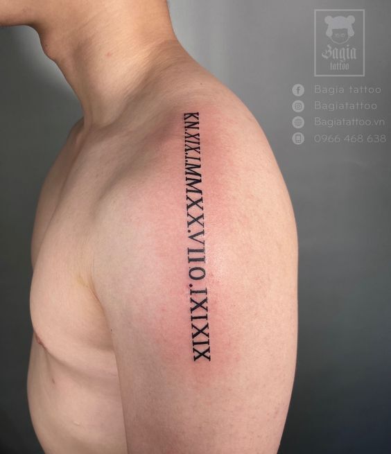 tattoo số la mã đầy bí ẩn